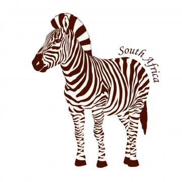 zebra mono apron image